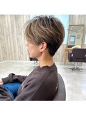 ハンサムショート/スモーキーカラー/平塚ショート/顔周りカット