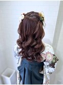 卒業式☆袴着付けヘアセット☆ハーフツイン