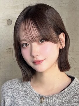 メゾンアクア 表参道(Maison ACQUA) ●切りっぱなしボブナチュラルボブミディアム前髪縮毛矯正表参道