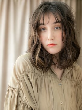 カバーヘア ブリス 上尾西口店(COVER HAIR bliss) グレージュダークアッシュブラウンデジタルパーマX上尾20代30代