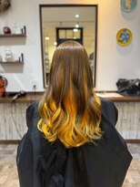 ゴデーレ(GODERE) イヤリングカラー暖色系カラーこなれヘアセミウェットウェーブ
