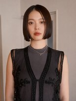 フォト 新宿三丁目(foto) 地毛風縮毛矯正韓国風顔まわりレイヤー小顔ボブ切りっぱなしボブ