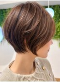 似合わせ診断で叶える似合わせショート×明るい白髪染め