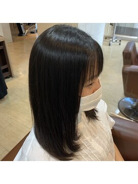 リミックス(Remix) 髪質改善/アッシュブラック @30代40代50代/鈴鹿
