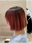 ハイトーン レッド ボブ
