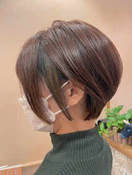 ハイル(Heil) 【Heil】 インナーカラー/カーキアッシュ/前下がりショート/池袋