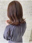 外ハネワンカールで軽やかミディアム