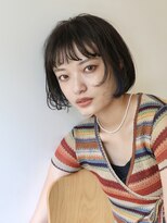 ラボ(Ravo) 顔まわりレイヤー オン眉ボブ