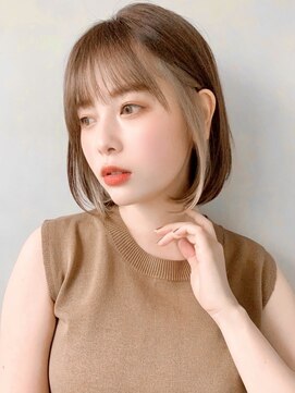 リヤン 表参道(lyann) デジタルパーマレイヤーカットふんわりカールミストバング