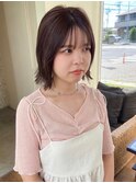 切りっぱなしオータムブラウン/フレンチカジュアル/20代30代40代