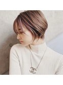 シルエットが美しいショートヘアカット