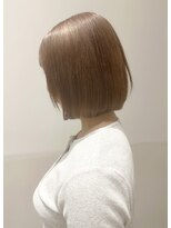 ロイ(Roi) 【Roi】切りっぱなしボブミルクティーベージュ美髪20代/30代