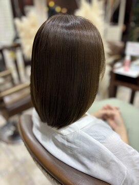 フラット 千葉(Flat.) オリーブベージュ、ブリーチなし【千葉】