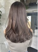 ワンカールレイヤーロンググレージュくびれレイヤーミディアム