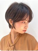 30代40代大人女性/前髪ありショートボブ/ショートヘア/髪質改善