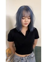 クペウ(cope'u)&nbsp;色落ちが緑にならない青