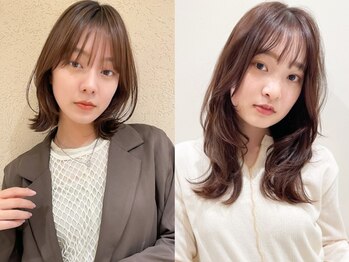 オリーブスバイネオリーブ(Olive's by neolive)の写真/[韓国風前髪/顔周りカット¥2200]抜け感×大人可愛い韓国風の顔周り♪トレンド感も小顔見せも叶える！[新宿]