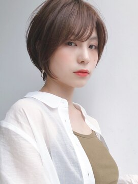 セイドット リー(Say. Ree) say.イメチェン外ハネボブ美髪ワイドバングマロンベージュ艶髪