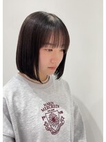 エアー 横浜(AIR) 【寺本】シンプルボブぱっつん前髪シアーバング