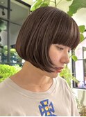 大人ショートボブ前下がりショートボブ前下がりボブひし形ボブ