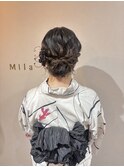 ミディアム～浴衣お団子！シニヨン、アップ