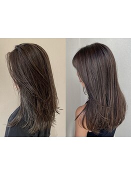 まっすぐ過ぎないナチュラルな仕上がりの髪質改善ストレート！指通りの良い柔らかな艶のある髪質に◎
