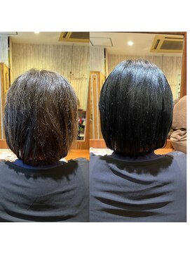 アルバ 宇都宮市(Alba) ブルーブラックシルクストレート