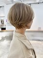 トリート 千葉店(TREAT)&nbsp;Wカラーで透明感抜群ベージュカラーにふんわりショートスタイル