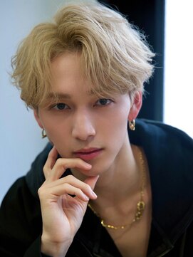 ルーシー 渋谷(LUCEY) センターパートフェザーパーマシャドウパーマメンズパーマ