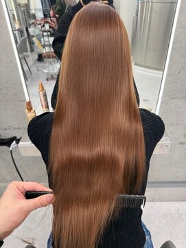 シイム(CYM) ビフォーアフター/エクステ/ミルクティーアッシュブラウン