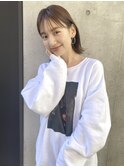 結べるボブ　ミディアムボブ　外ハネボブ　外ハネミディアムボブ
