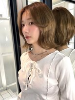 イヴォーク トーキョー(EVOKE TOKYO)&nbsp;ミディアムレイヤー/レイヤーボブ/顔周り/髪質改善/レイヤー