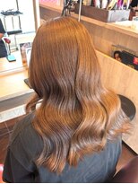 アース 郡山コスモス通り店(HAIR&MAKE EARTH)&nbsp;艶感ブラウンのくびれロング