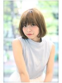 大人可愛いボブ♪石原さとみ風シースルー前髪♪