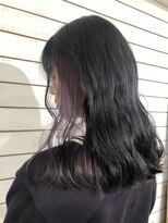 ビーヘアサロン(Beee hair salon)&nbsp;【渋谷エクステ・カラーBeee/安部 郁美】インナーラベンダー