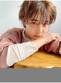 丸みショートボブ/レイヤー/20代30代40代50代/顔周りカット