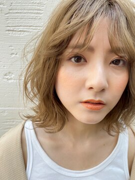 パーク(PARK) 【PARK】ミディアムボブ×フェザーバング