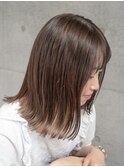 ぷつっと外ハネボブ◇アッシュベージュ/髪質改善/天神大名/前髪