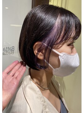 バッタ(Batta) 「KENTA」イヤリングカラー×大人ボブ　♪ボブ職人♪