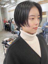 ソイ コンク 下北沢(soi conc)&nbsp;ショートボブ＿ブラントカット＿切りっぱなしボブ＿ブラック