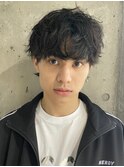 無造作パーマ波巻きパーマ波巻きスパイラルパーマツーブロック