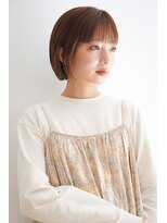 カライングドゥ(ing deux)&nbsp;大人可愛い20代30代40代黒髪前下がりショートボブ丸みショート