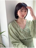 似合わせ小顔カット×ボブ　お手入れ楽チン　髪質改善