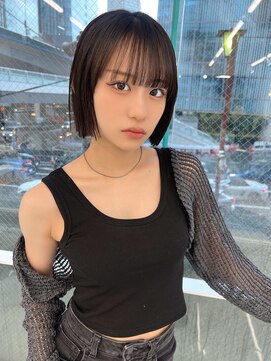 ランテルディ 渋谷(LANTERDIT) 黒髪ミニボブ