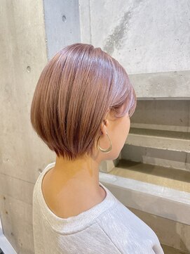 ココモ(KOKOMO) ピンクベージュ×丸みショート
