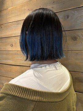 メイカ(MEIKA) 【 ブルー × デザインカラー × ボブ 】浅野美紀