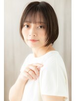 カバーヘア ブリス 大宮西口(COVER HAIR bliss)&nbsp;シースルーバングひし形ショートマッシュボブZ大宮20代30代40代