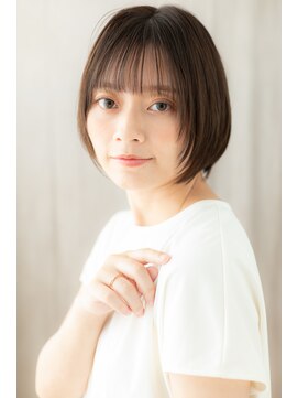 カバーヘア ブリス 大宮西口(COVER HAIR bliss) シースルーバングひし形ショートマッシュボブZ大宮20代30代40代