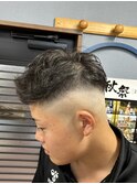 前に流すサイドスキンフェード