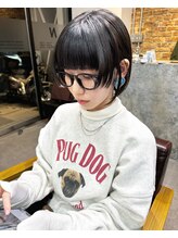 ナット(Nat) 切りっぱなし×姫カット